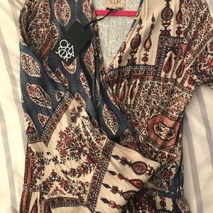 Chaser Mini Paisley Dress